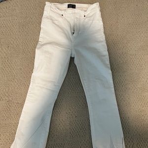 Abercrombie high rise ankle flare jeans